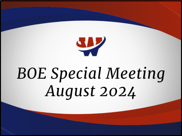  BOE Special Meeting August 2024